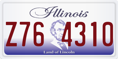 IL license plate Z764310