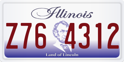 IL license plate Z764312