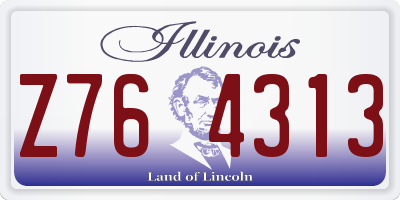 IL license plate Z764313