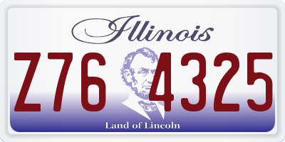 IL license plate Z764325