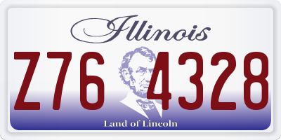 IL license plate Z764328