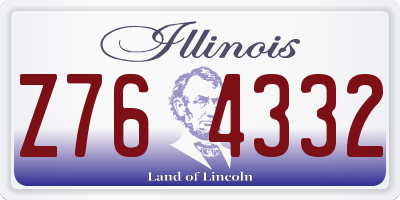 IL license plate Z764332