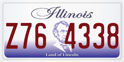 IL license plate Z764338