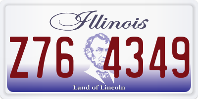 IL license plate Z764349