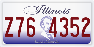 IL license plate Z764352