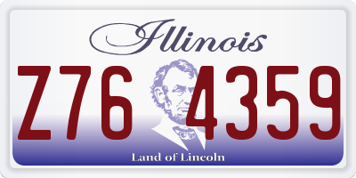 IL license plate Z764359