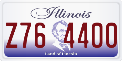 IL license plate Z764400