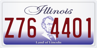 IL license plate Z764401