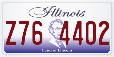 IL license plate Z764402
