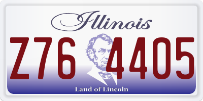 IL license plate Z764405