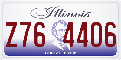IL license plate Z764406