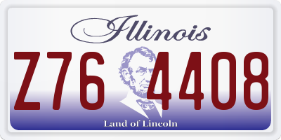 IL license plate Z764408