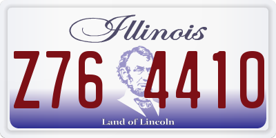 IL license plate Z764410