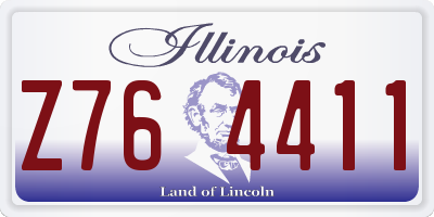 IL license plate Z764411