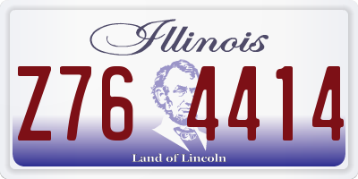 IL license plate Z764414