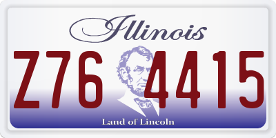 IL license plate Z764415