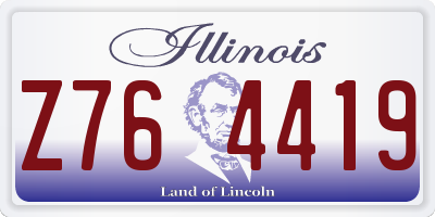 IL license plate Z764419