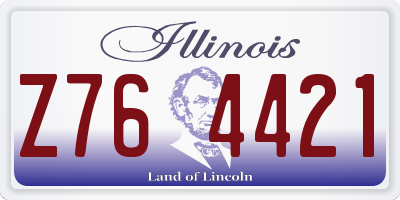 IL license plate Z764421