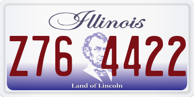 IL license plate Z764422