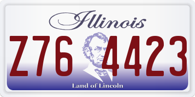 IL license plate Z764423