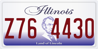 IL license plate Z764430