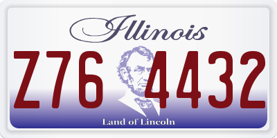 IL license plate Z764432