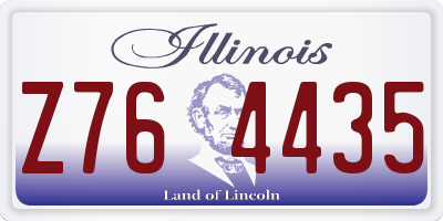 IL license plate Z764435