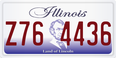 IL license plate Z764436