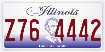 IL license plate Z764442