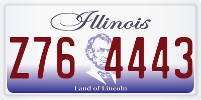 IL license plate Z764443