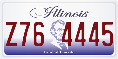 IL license plate Z764445