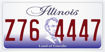 IL license plate Z764447