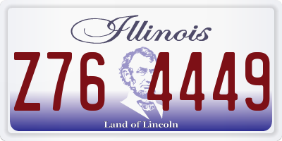 IL license plate Z764449