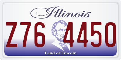 IL license plate Z764450