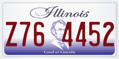 IL license plate Z764452