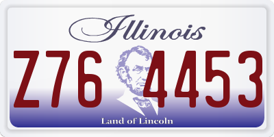 IL license plate Z764453