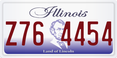 IL license plate Z764454