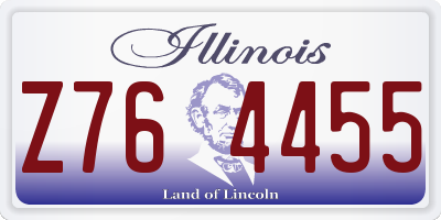 IL license plate Z764455