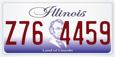 IL license plate Z764459