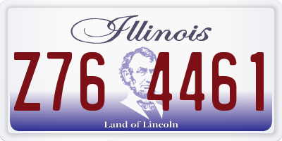 IL license plate Z764461