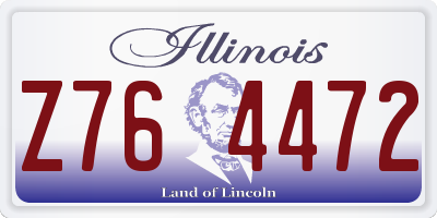 IL license plate Z764472