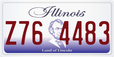 IL license plate Z764483