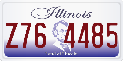 IL license plate Z764485