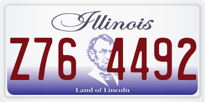 IL license plate Z764492