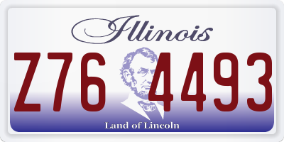 IL license plate Z764493