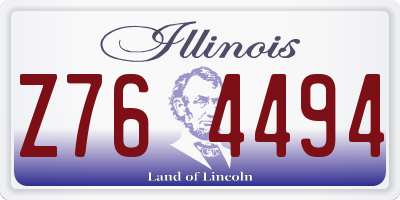 IL license plate Z764494