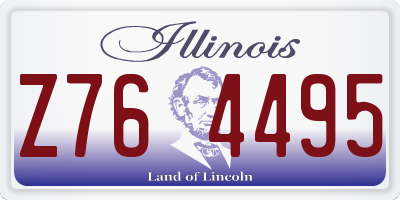 IL license plate Z764495