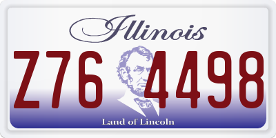 IL license plate Z764498