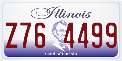 IL license plate Z764499