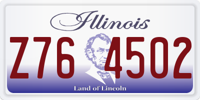 IL license plate Z764502